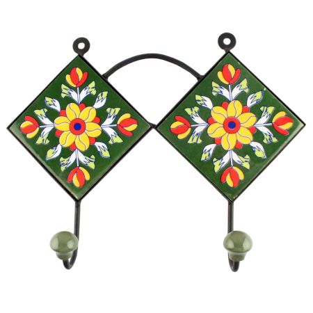 Sunflower Ceramic Tile Wall Hook Online